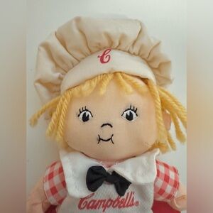 Vintage Campbell's Chef Doll with Red and White Outfit